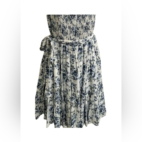 ROWA Smocked Bodice A-Line Floral Print Sun Dress - Picture 4 of 5